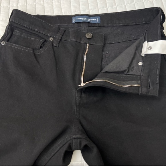 Everlane Men’s The Relaxed 4-Way Stretch Organic Jean in Black Size 30x32 NWT - Picture 10 of 11